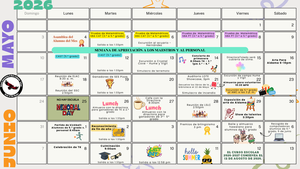 May and June 2026 calendar