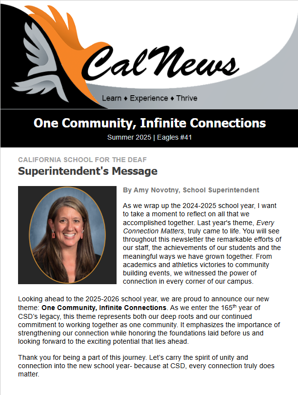 Summer 2025 edition of CalNews