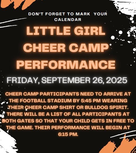 Little Girl Cheer Camp Performance Featured Photo