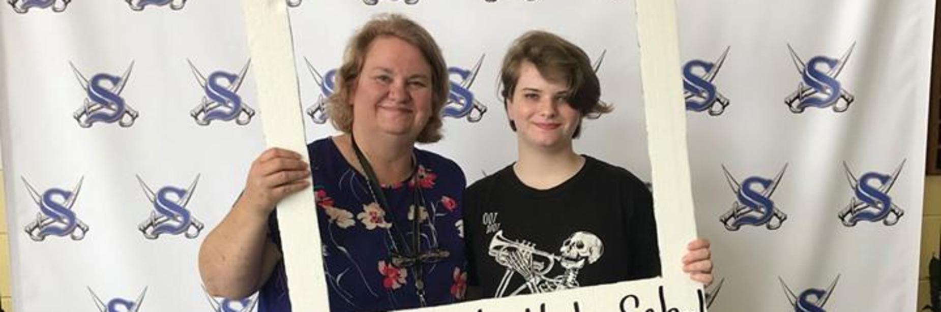 Mrs. Sloan and Lucy