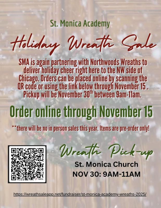 SMA Wreath Sale Flyer