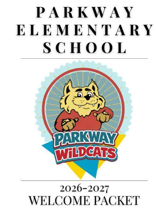 Parkway mascot on welcome packet cover page