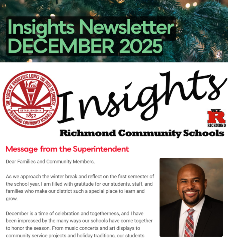 December 2025 newsletter