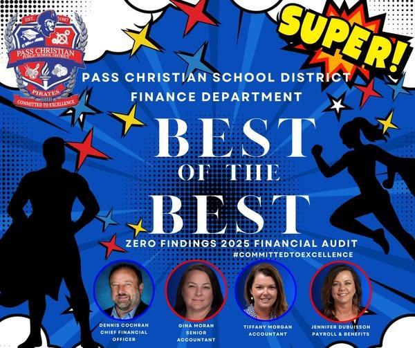 At last night's board meeting, the Board accepted the ZERO FINDINGS 2025 Financial Audit! Join us in congratulating our finance team for a job well done! #threepeat