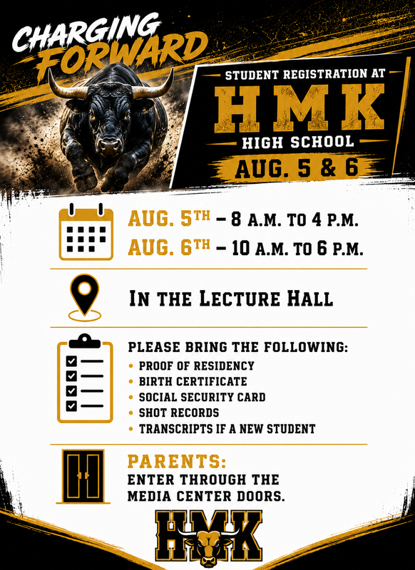 Flyer about registration event.