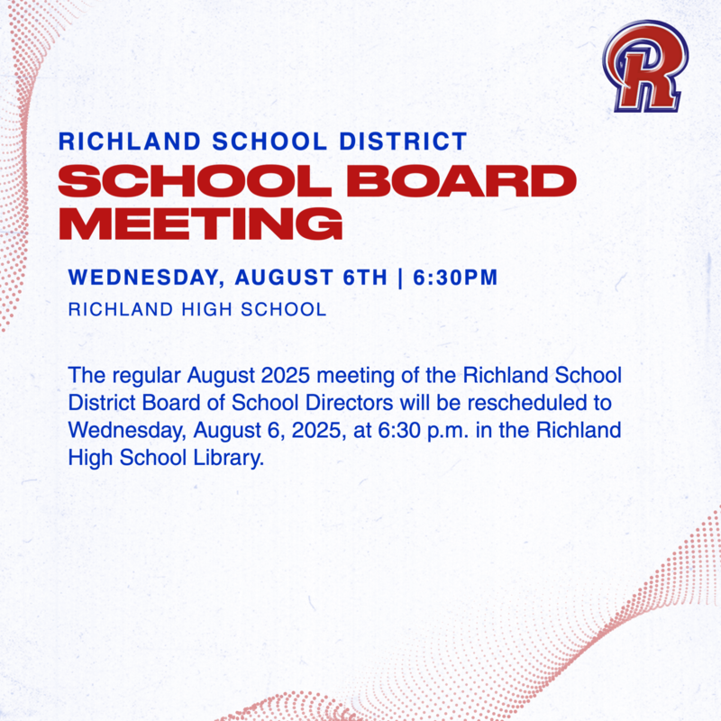 School Board Meeting Re-Scheduled for August 6th Featured Photo