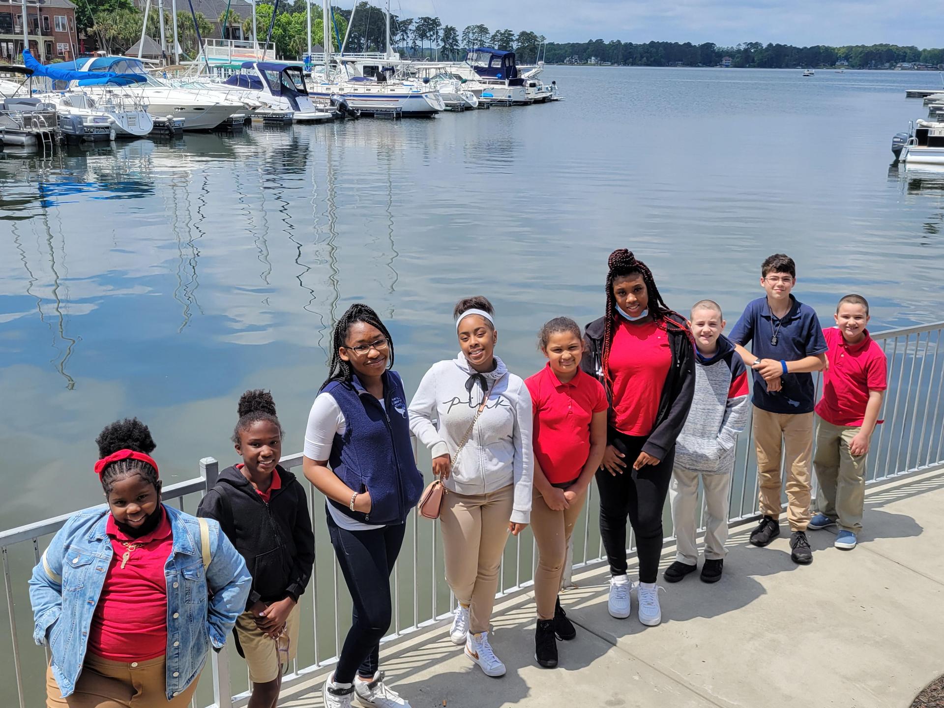 Beta Club Members By the LAke