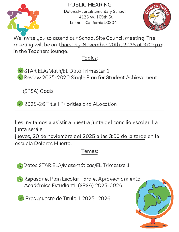 School Site Council (SSC)