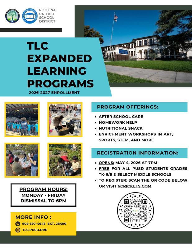 TLC enrollment flyer - English text