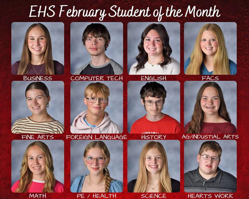 February Students of the Month