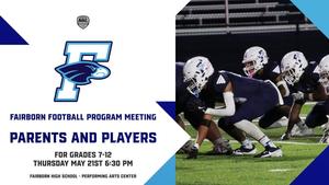 Fairborn football program meeting