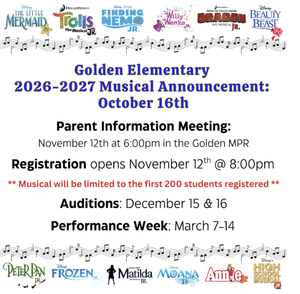 Musical Announcement on Friday, October 16