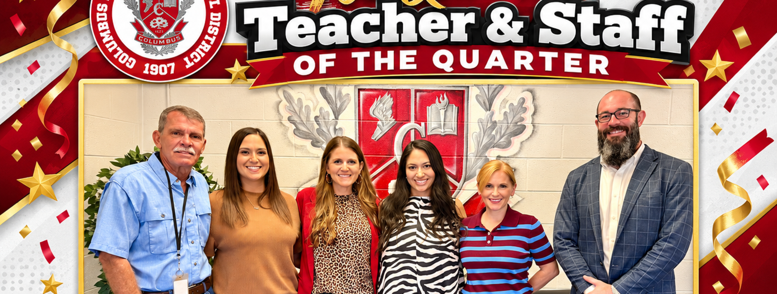Teacher and Staff of the Quarter Honorees