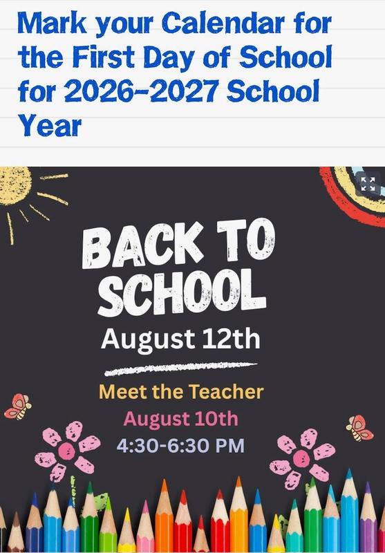 Mark your calendars...Back to School/ Meet the Teacher Featured Photo