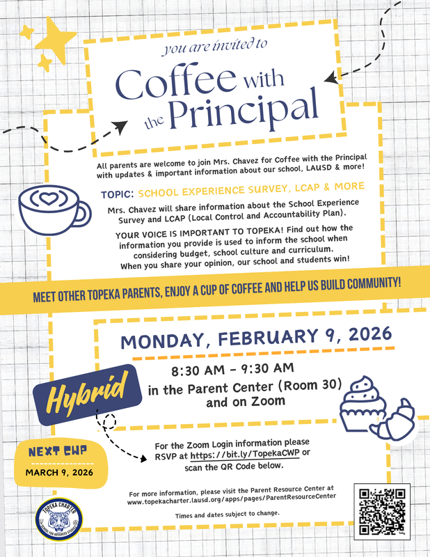 February Coffee with the Principal flyer