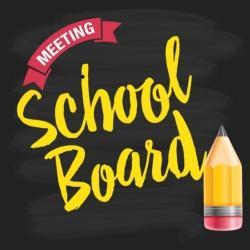School Board Meeting graphic
