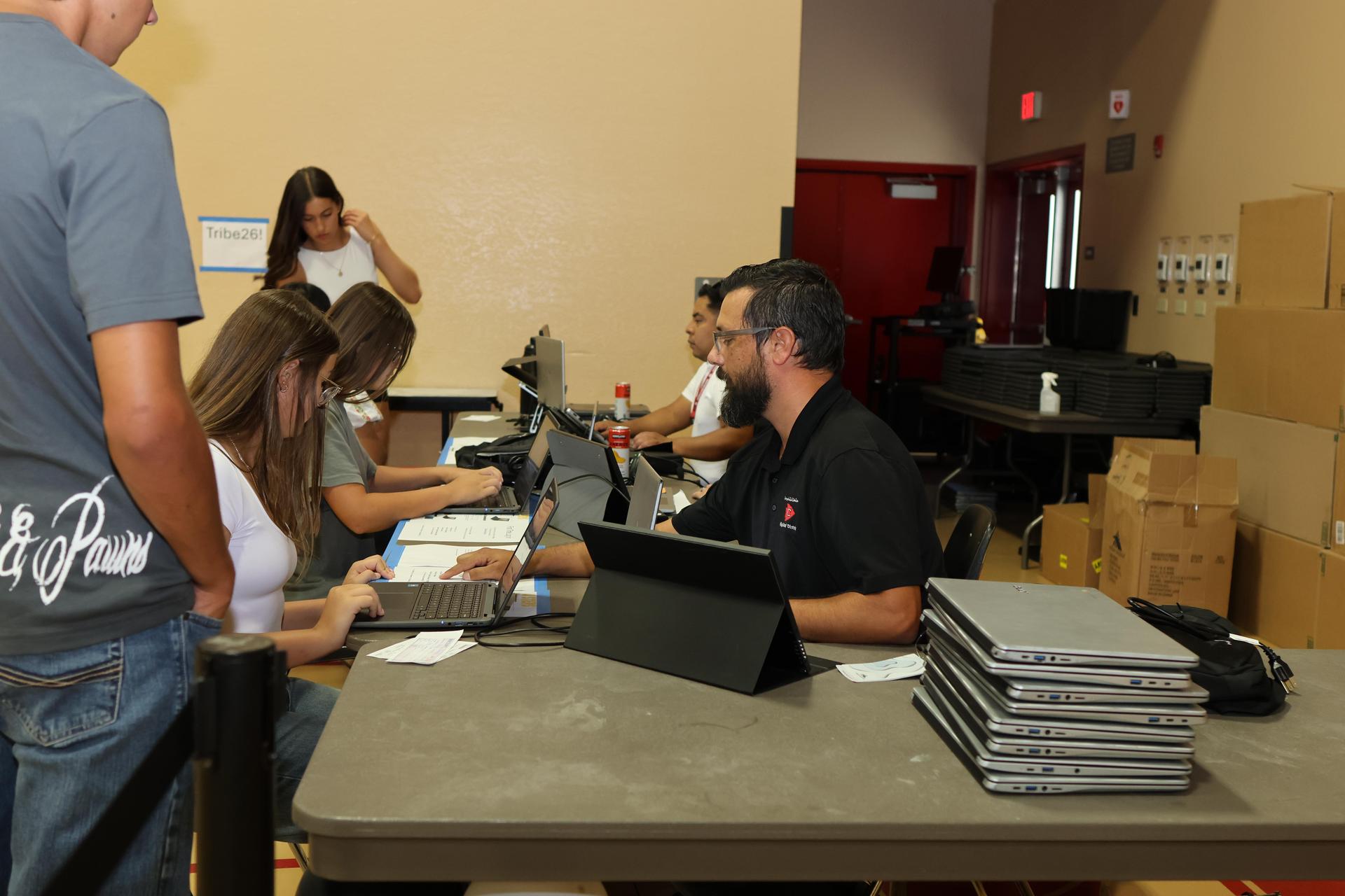 Students and staff at Tribe Turnout 58