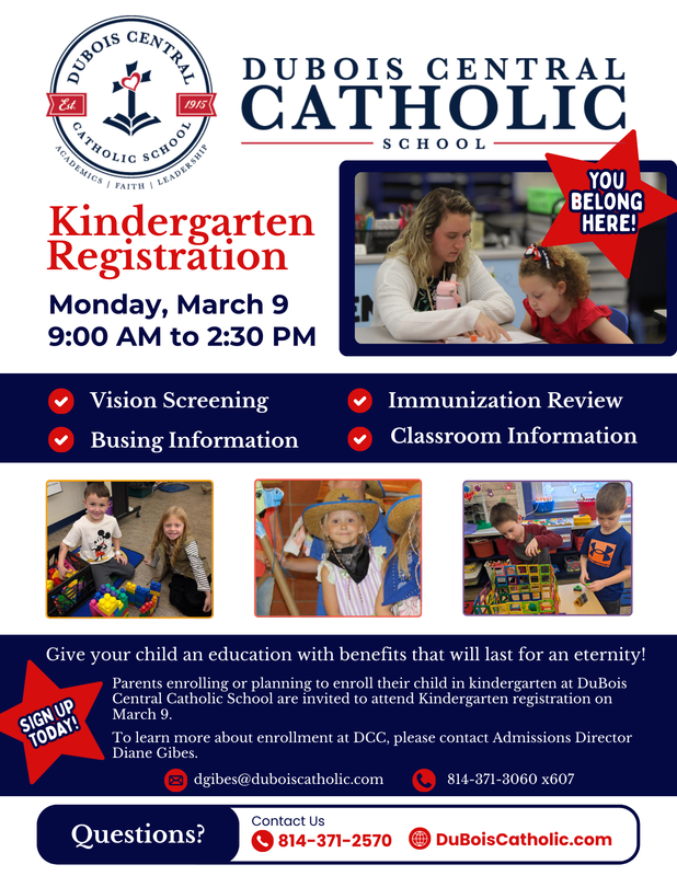 kindergarten registration flyer