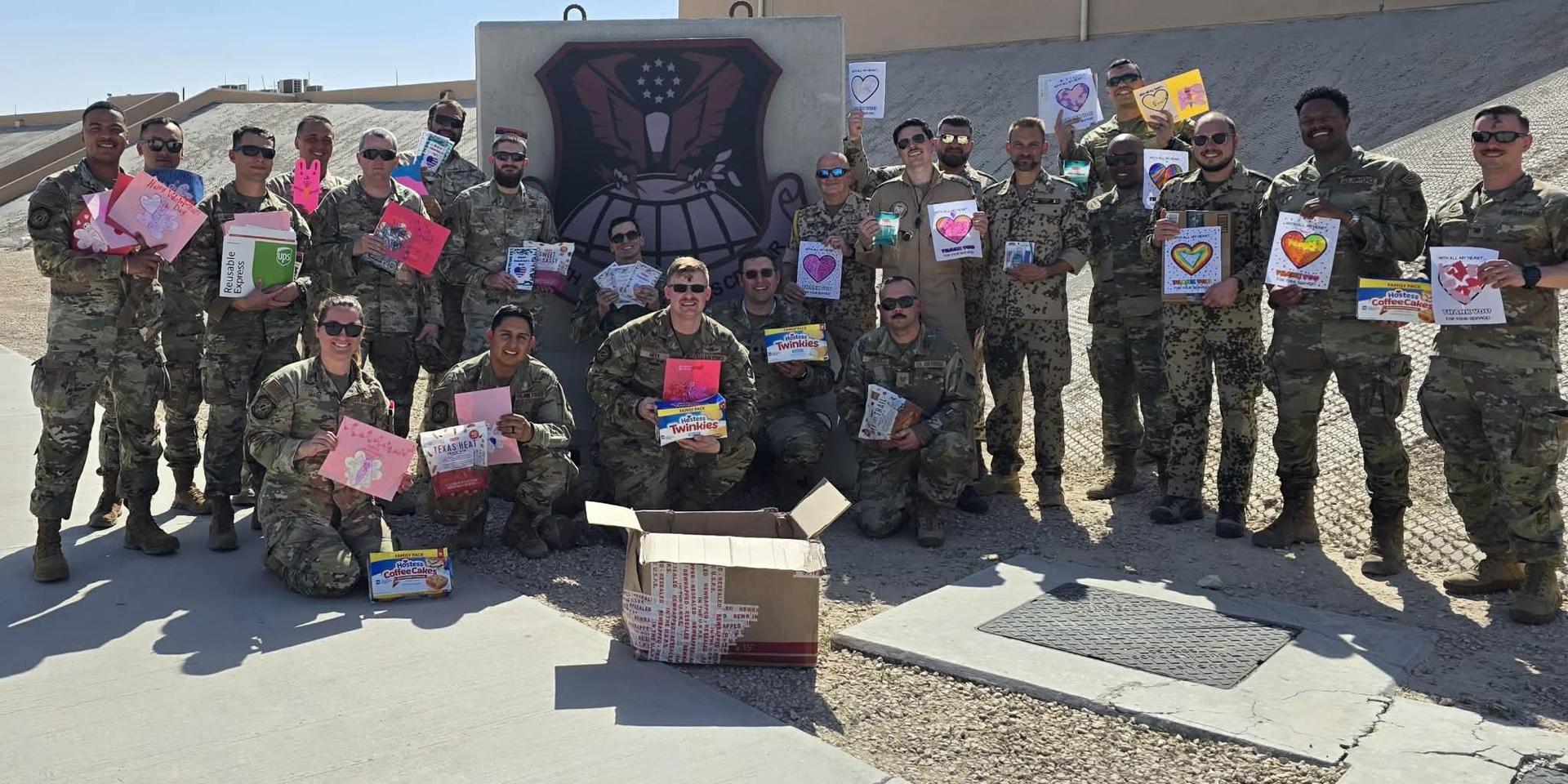 Ladera Mailed Valentine Care Packages to Our Active Military Families Away on Deployment