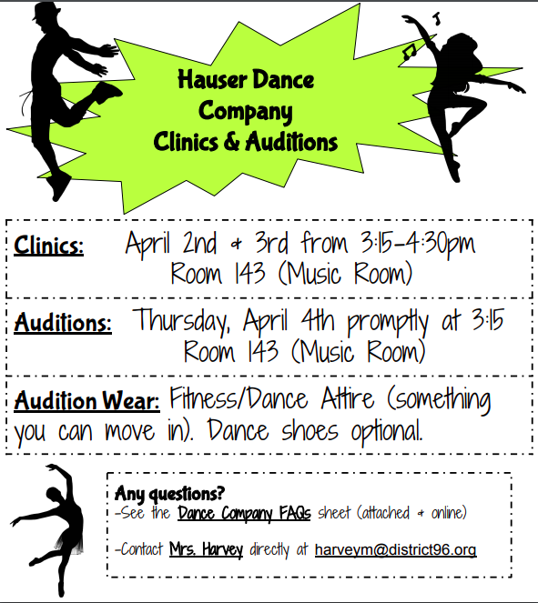 Hauser Dance Company Clinics and Auditions Featured Photo
