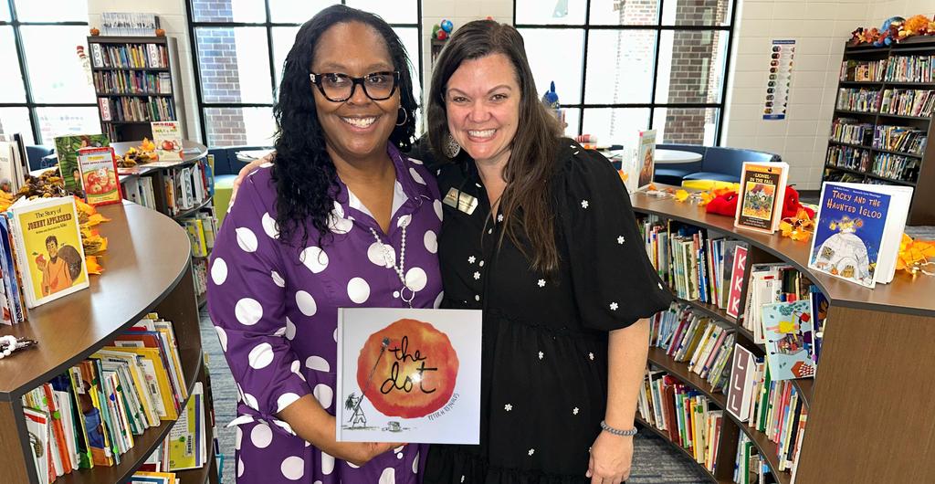 Teacher's smile for Dot Day!