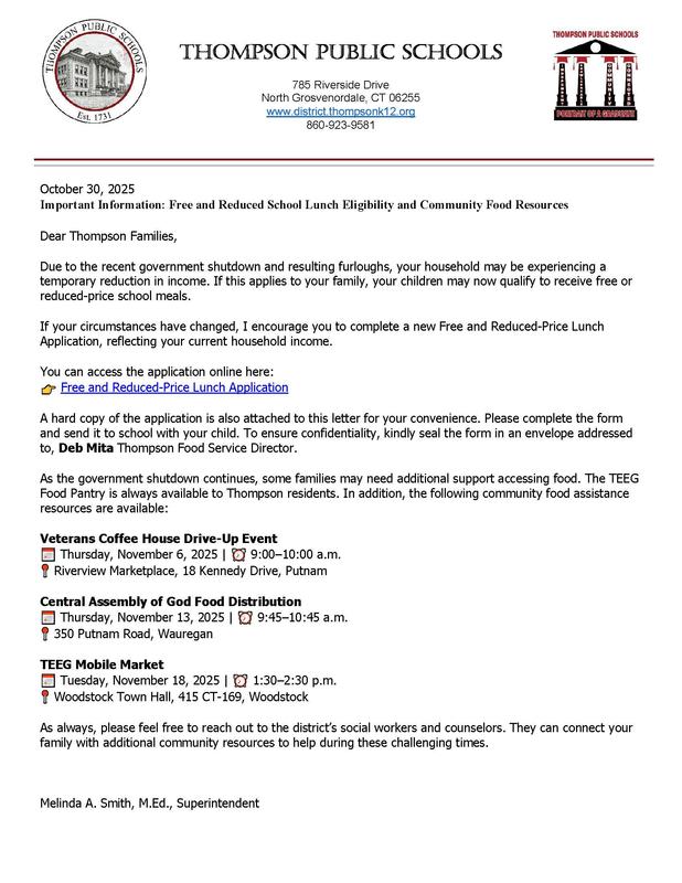 Free and Reduced School Lunch Eligibility and Community Food Resources