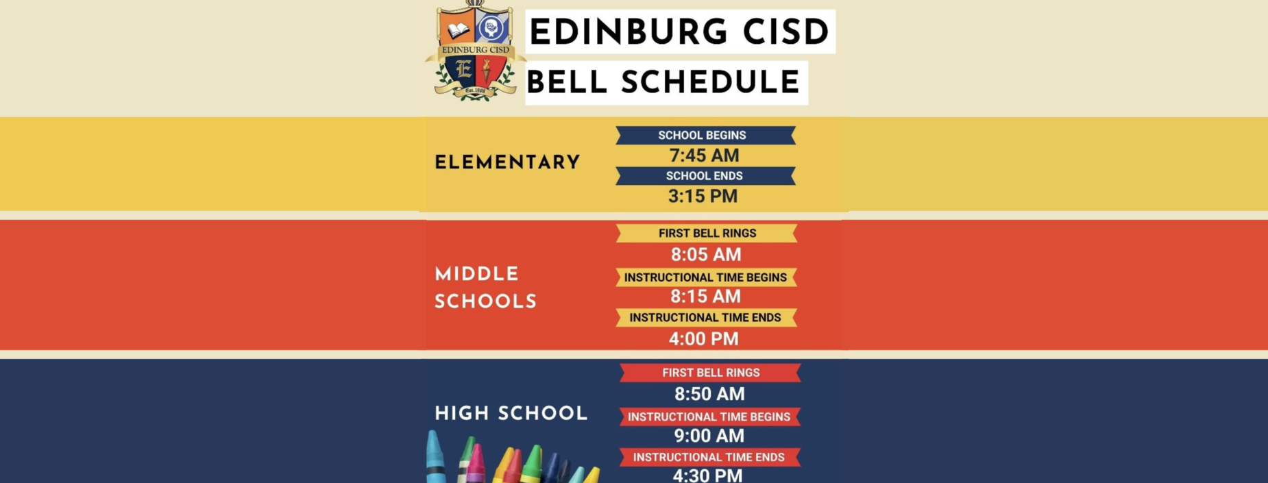 Bell Schedule
