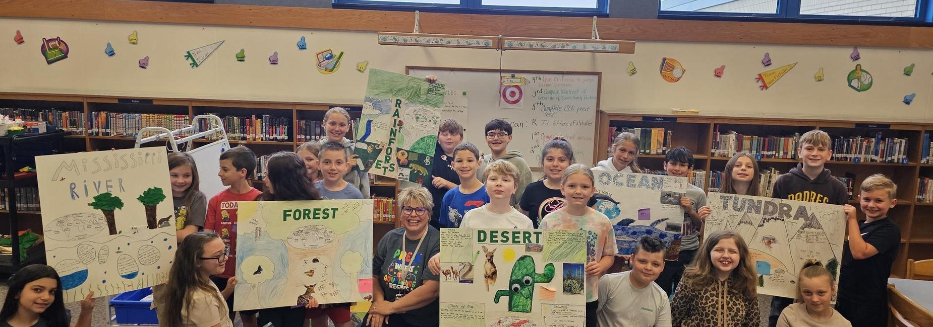 WHE 4th Graders Researched Biomes
