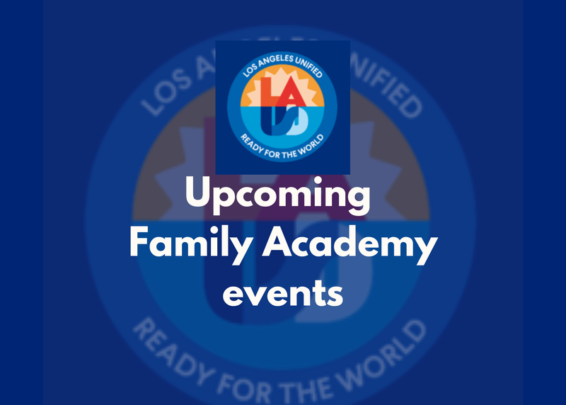 family academy events announcement