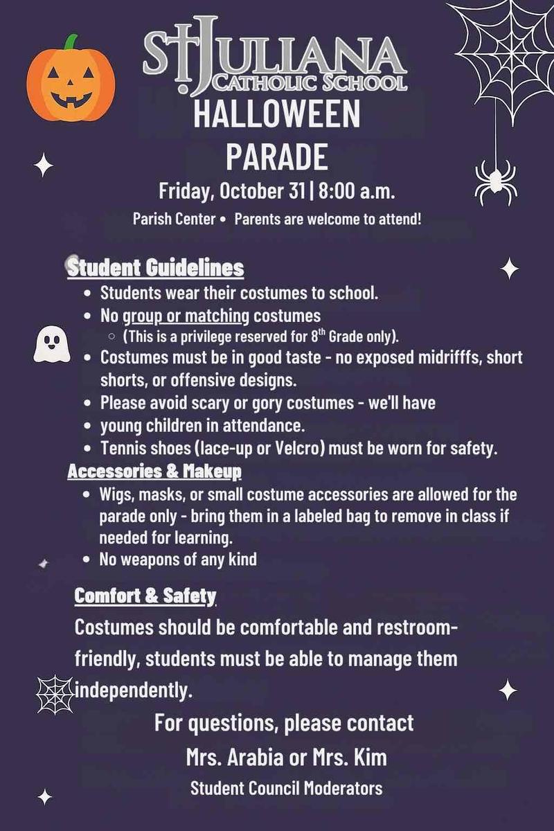 Halloween Parade Guidelines