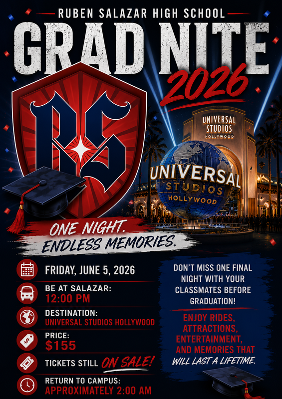 flyer for the 2026 grad nite