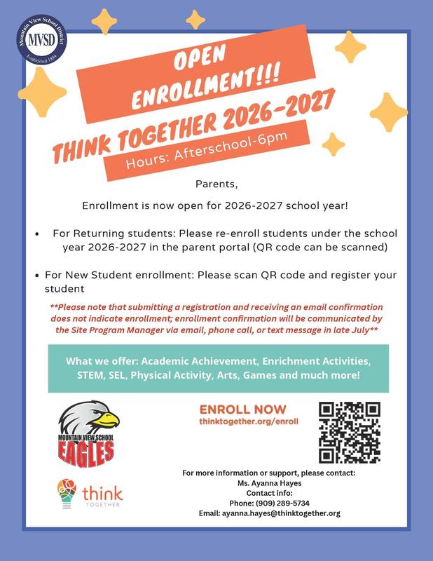 26/27 Think Together Enrollment