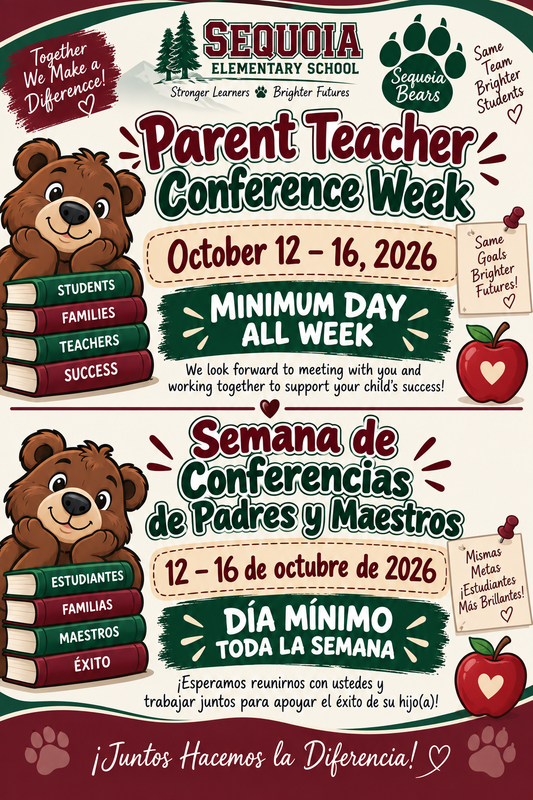 Parent Teacher Conference Week Poster