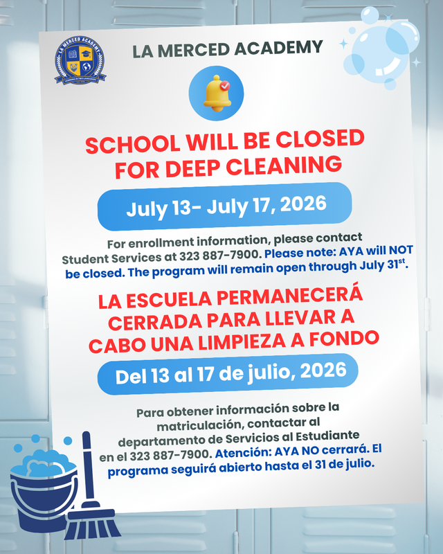 School will be closed flyer.