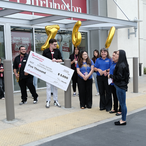 GS Receives Adopt a Classroom Check from Burlington