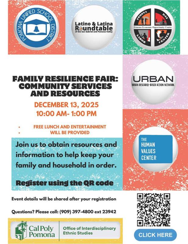 Family Resilience Fair: Community Services & Resources 12.13.25 - image for web post