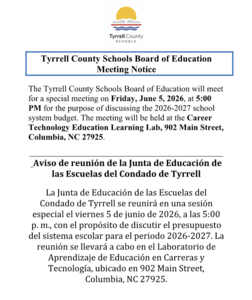BOE Meeting Notice