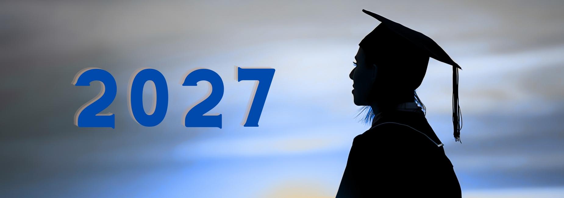 silhouette of graduate with cap on