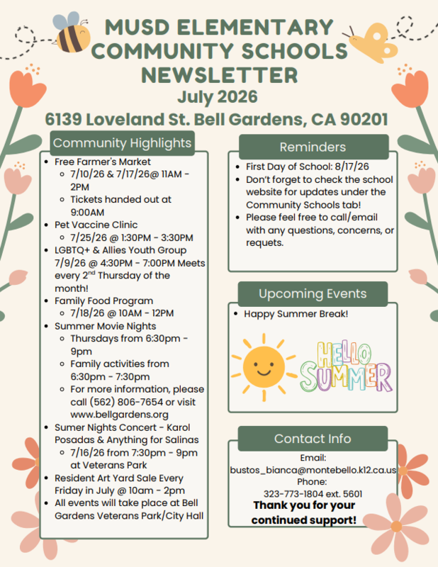 CCE Community Schools Newsletter