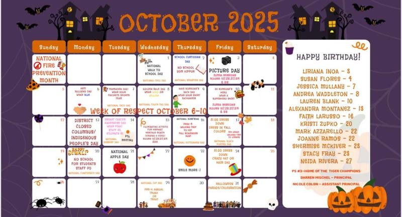 October 2025 Calendar