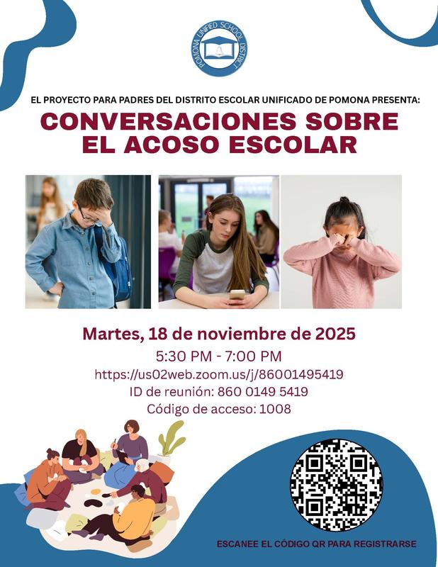 Conversation Around Bullying Parent Meeting, 11/18/25