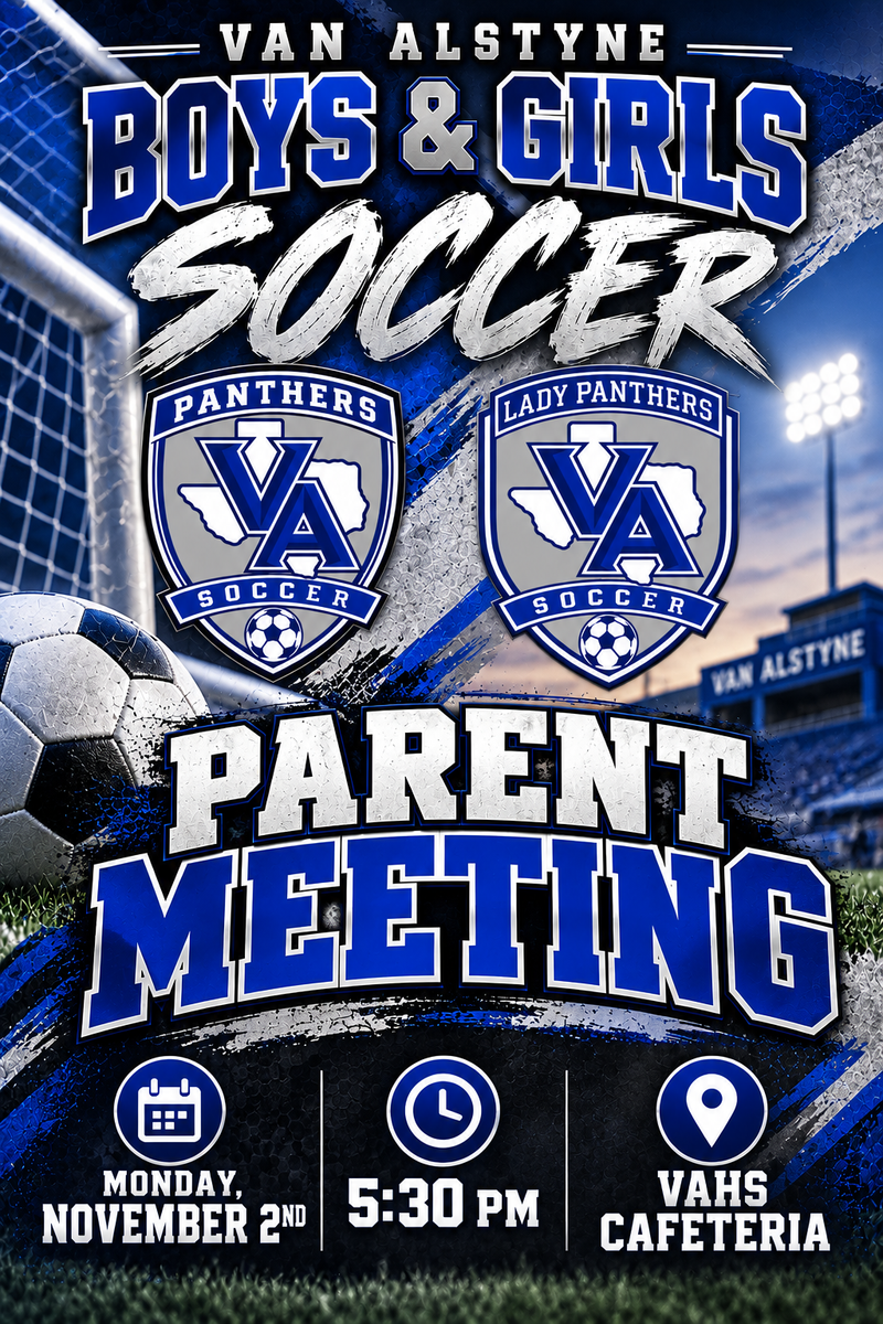 VAHS Soccer Parent Meeting Set for Nov. 2 Thumbnail Image