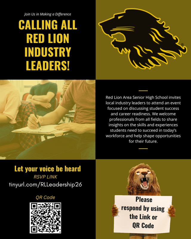 Advertisement looking for industry leaders to participate in a LAC.
