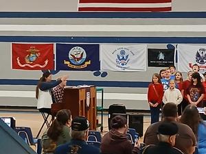 Mrs. Sheri Leading Our 4th Grade Students