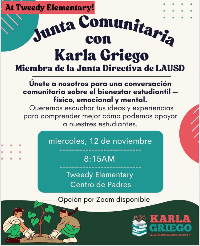 Community meeting with board member