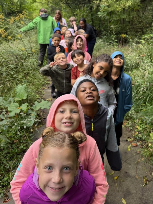 Students at Burnet Woods