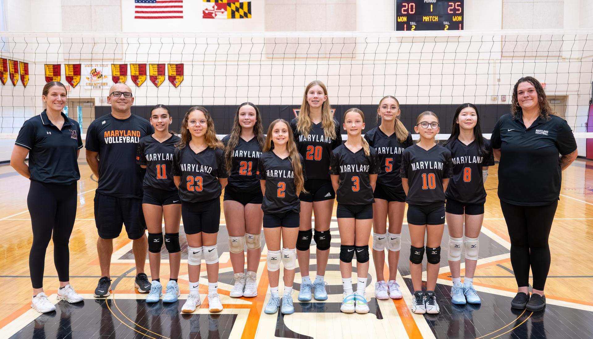 2025 Frederick Campus Middle School Volleyball Team