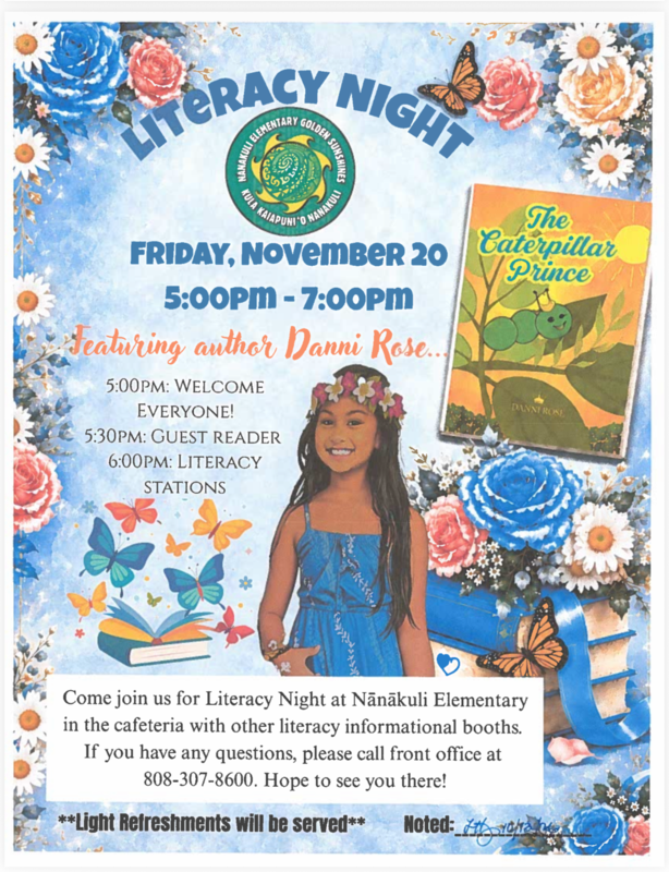 LITERACY NIGHT: Featuring Danni Rose Featured Photo
