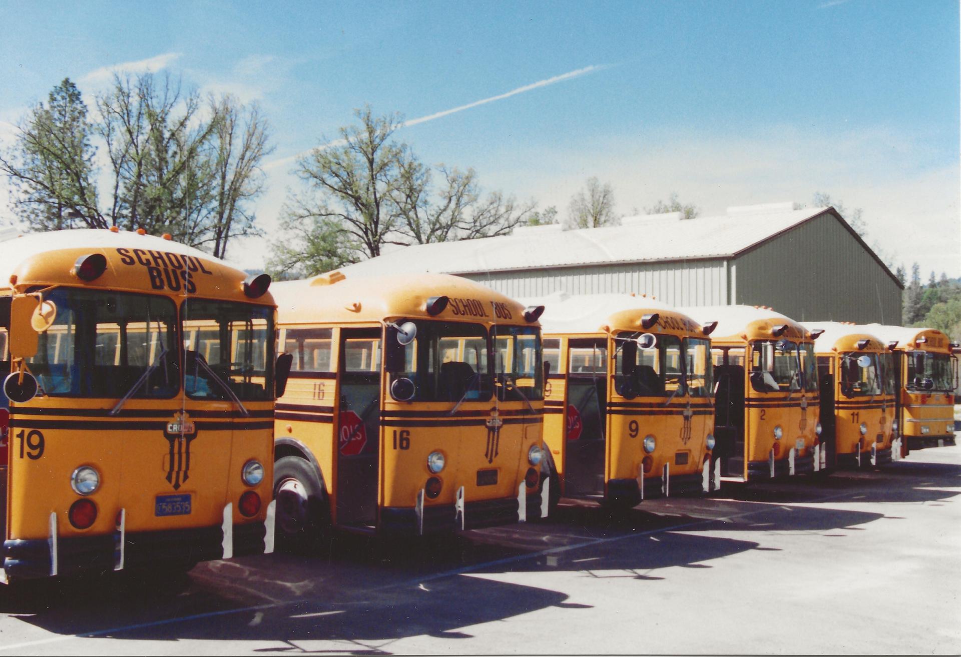 YUSD Bus Line Up - 2