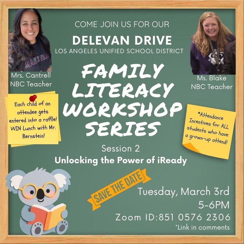 Family Literacy Workshop Series: March 3 @ 5:00p Featured Photo